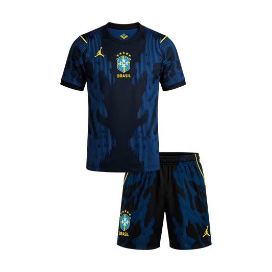 Brazília Gyerek Idegenbeli Világbajnoki Mez Készlet(Mez+Nadrág) Világbajnoki 2026 Sötétkék
