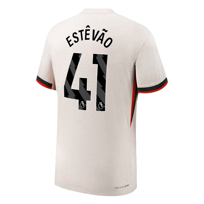 ESTÊVÃO #41 Chelsea Játékos Idegenbeli Mez 2025/26 Fehér
