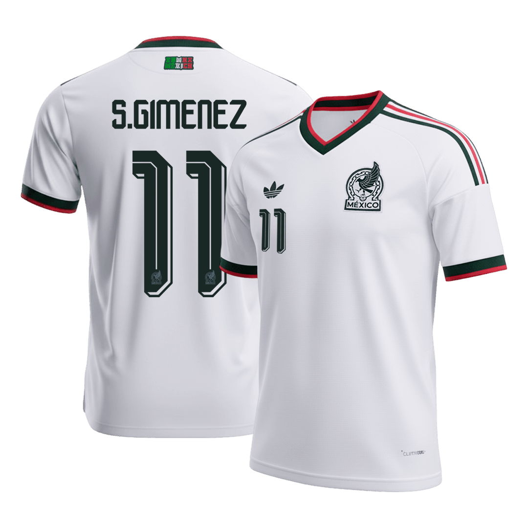 S.GIMENEZ #11 Mexikó Idegenbeli Mez 2026 Fehér