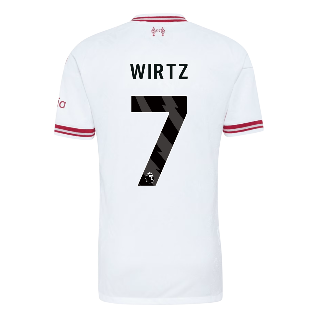 WIRTZ #7 Liverpool Játékos Verzió Idegenbeli Mez 2026/27 Fehér