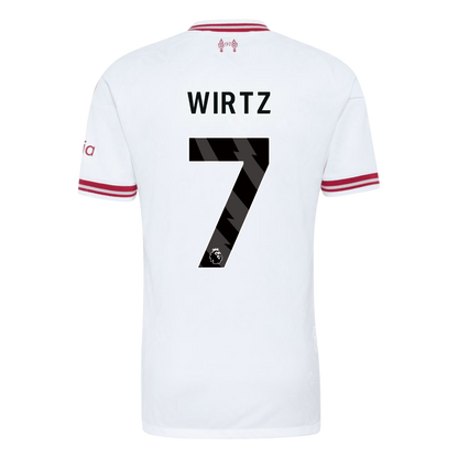 WIRTZ #7 Liverpool Játékos Verzió Idegenbeli Mez 2026/27 Fehér
