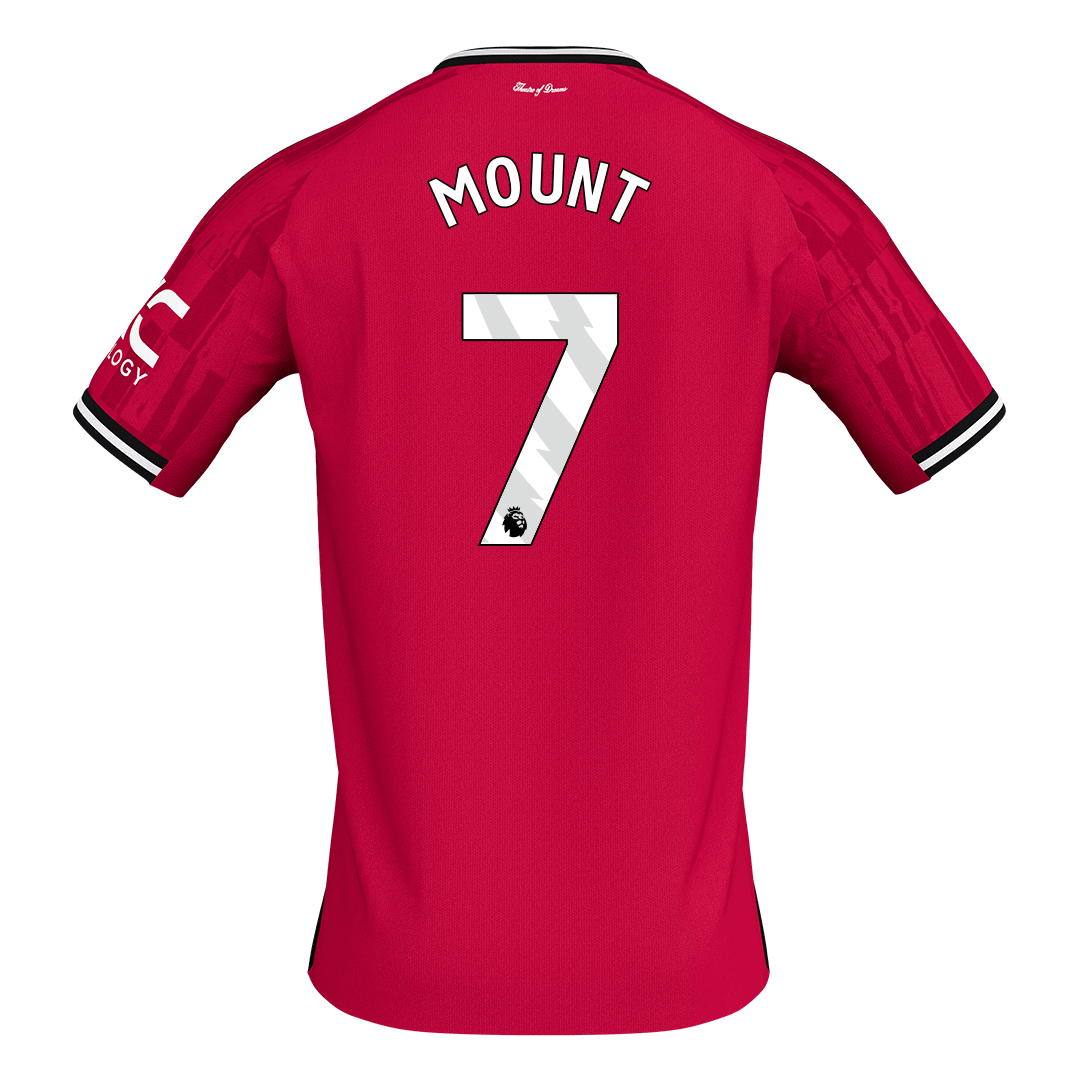 MOUNT #7 Manchester United
 Otthon Futball Mez 2025/26 Piros