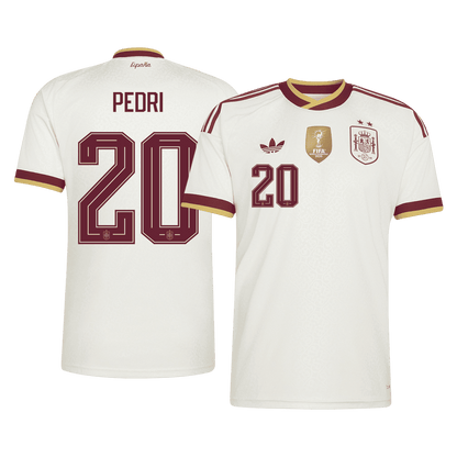 PEDRI #20 Spanyolország Idegenbeli Mez 2026 Fehér