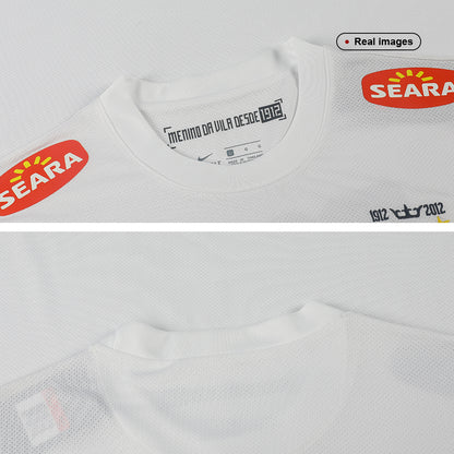 NEYMAR JR #11 Santos FC Hazai Retro Futball Mez 2012 Fehér