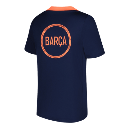 Barcelona Meccs Előtti Futball Mez 25/26 Narancs&Fekete