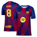 PEDRI #8 Barcelona Otthon Soccer Mez 2025/26 Piros&Kék - UCL