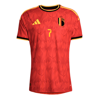 DE BRUYNE #7 Belgium Hazai Világbajnoki Mez 2026 Piros
