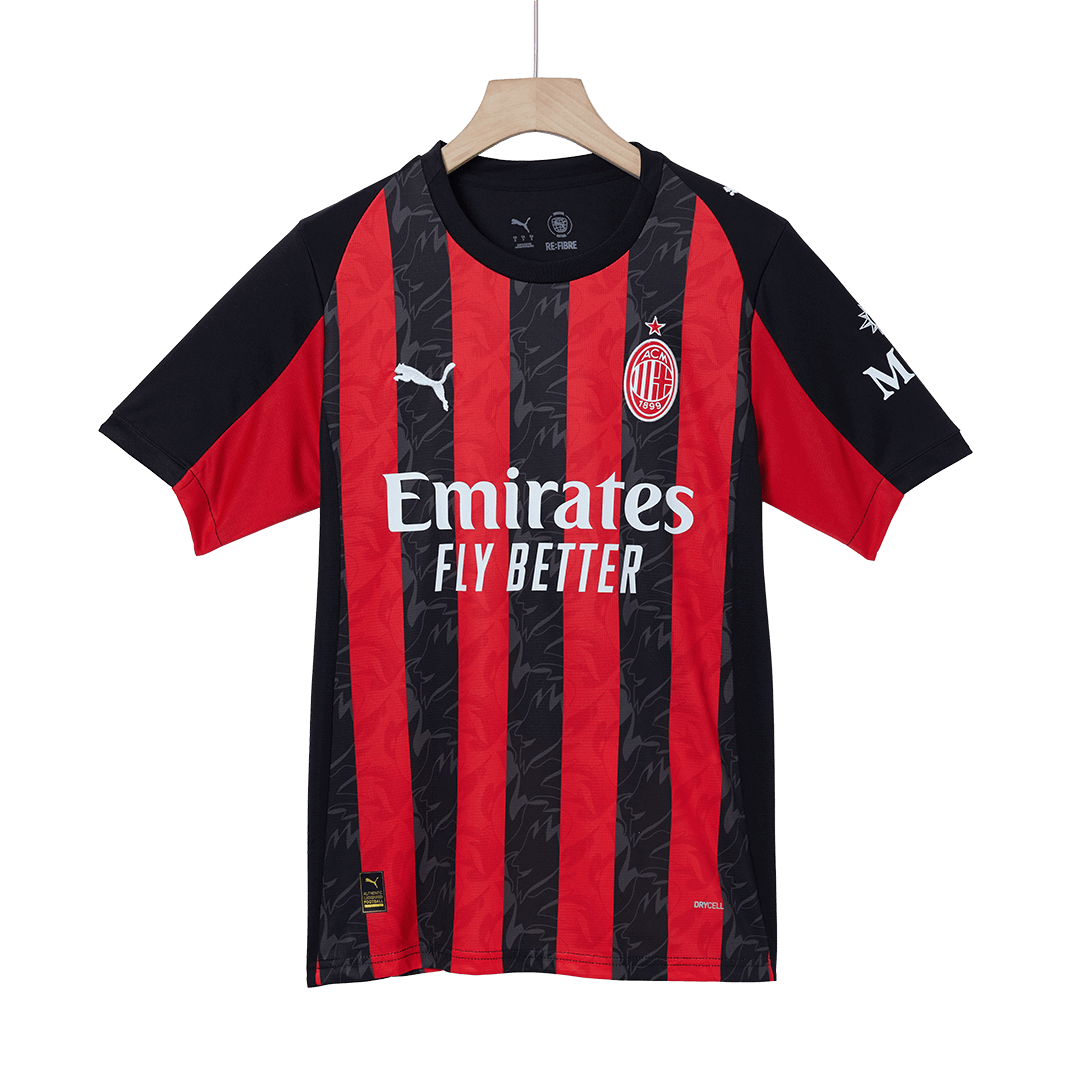 RAFA LEÃO #10 AC Milan Otthoni Soccer Mez 2025/26 Piros&Fekete