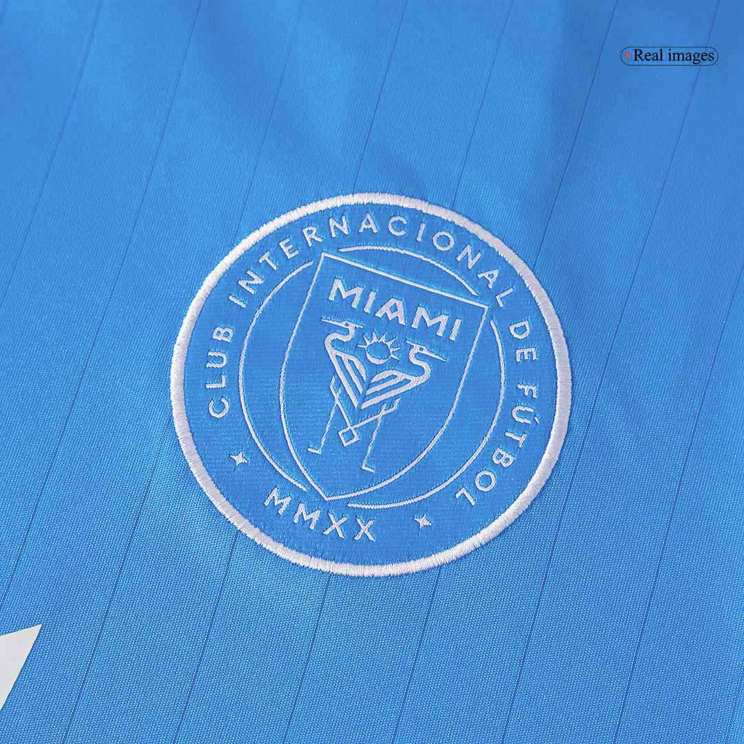 MESSI #10 Inter Miami Harmadik Idegenbeli Soccer Mez 2025 kék