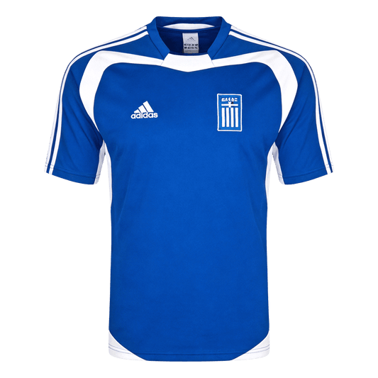 Görögország Hazai Retro Futball Mez 2004 Kék