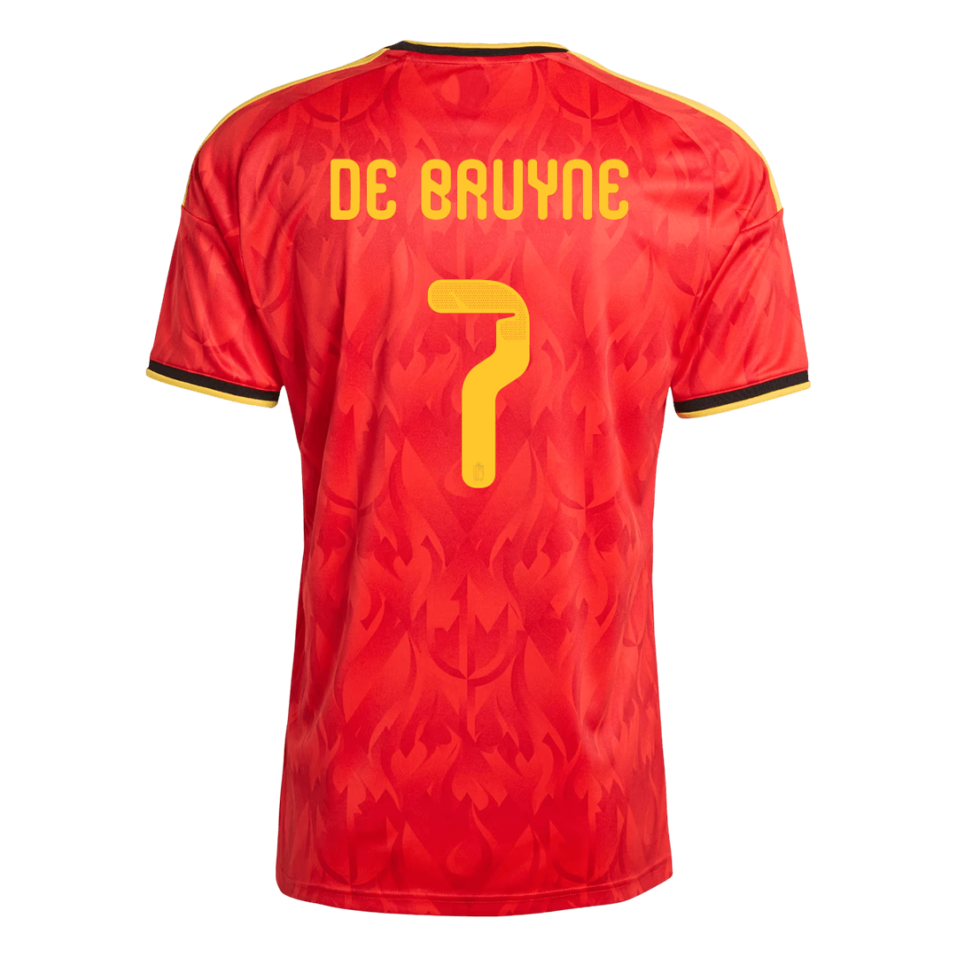DE BRUYNE #7 Belgium Hazai Világbajnoki Mez 2026 Piros