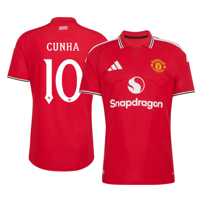 CUNHA #10 Manchester United Játékos Verzió Hazai Mez 2026/27 Piros - UCL
