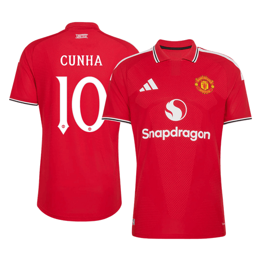 CUNHA #10 Manchester United Játékos Verzió Hazai Mez 2026/27 Piros - UCL