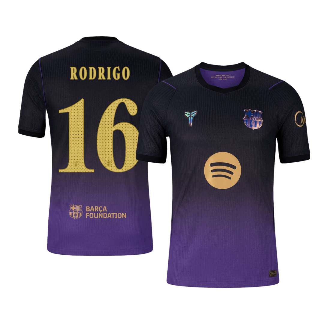 RODRIGO #16 Barcelona Játékos Verzió Idegenbeli Mez 2026/27 - UCL
