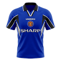 Manchester United Harmadik Retro Futball Mez 1996/97 Kék