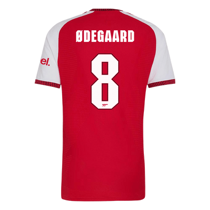 ØDEGAARD #8 Arsenal Játékos Verzió Hazai Mez 2026/27 Piros - UCL