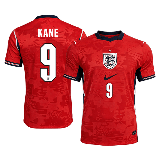 KANE #9 Anglia Idegenbeli Világbajnoki Mez 2026 Piros