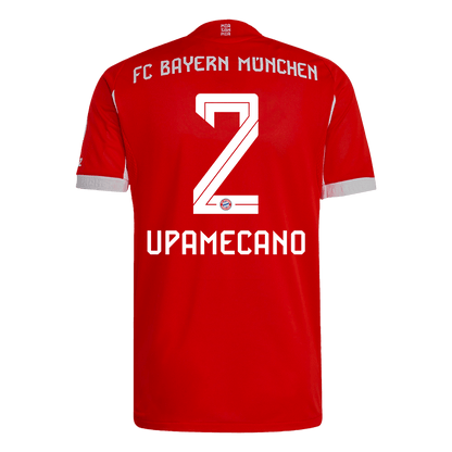 UPAMECANO #2 Bayern Munich Játékos Otthon Mez 2025/26 Piros