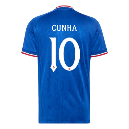 CUNHA #10 Manchester United Játékos Verzió Idegenbeli Mez 2026/27 Kék - UCL