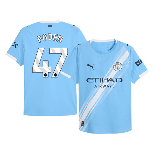 FODEN #47 Manchester City Játékos Otthon Mez 2025/26 Kék