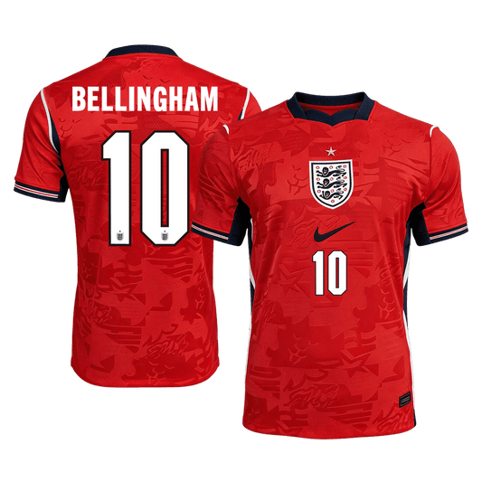 BELLINGHAM #10 Anglia Játékos Verzió Idegenbeli Mez Világbajnoki 2026 Piros