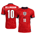 BELLINGHAM #10 Anglia Játékos Verzió Idegenbeli Mez Világbajnoki 2026 Piros