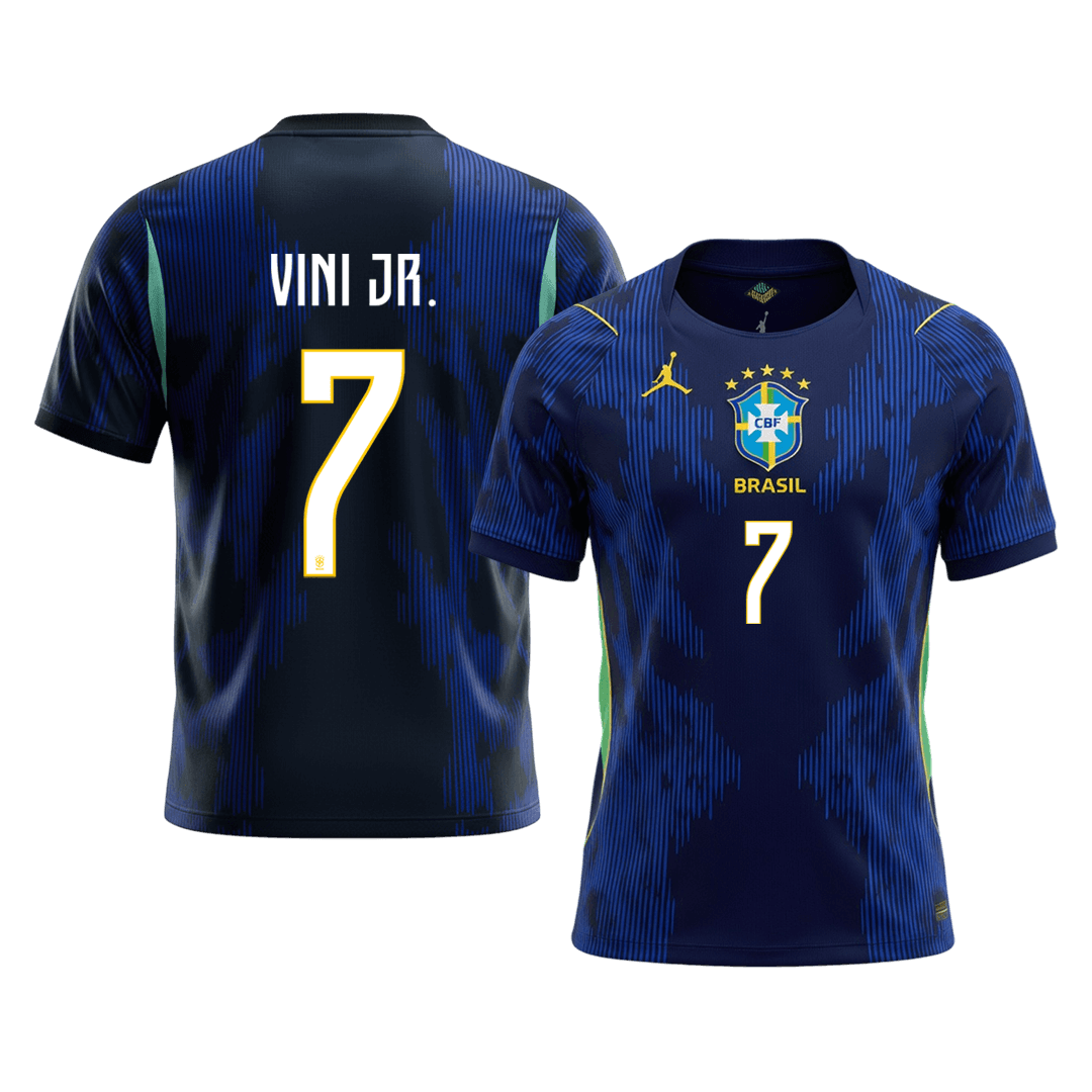 VINI JR. #7 Brazília Idegenbeli Mez 2026 Sötétkék