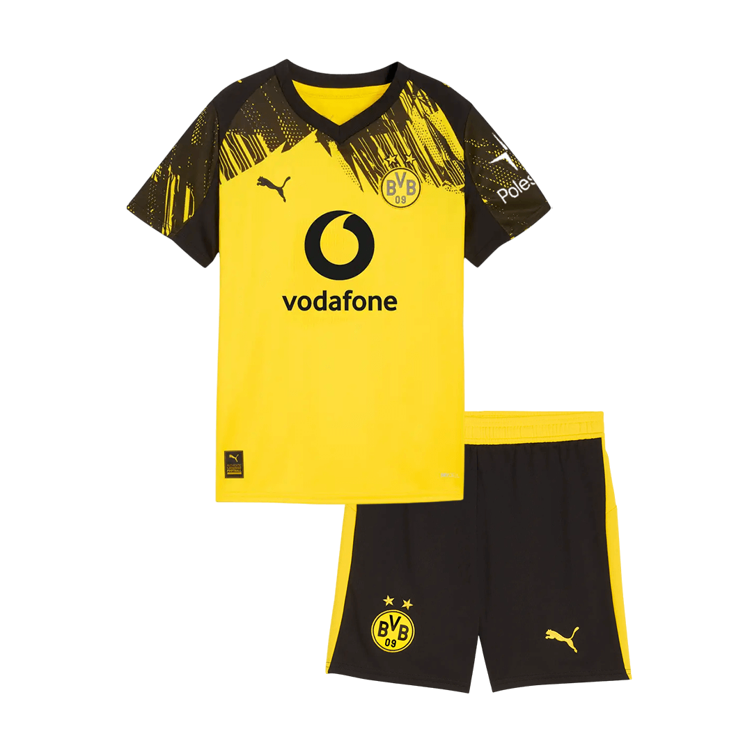 Borussia Dortmund Gyerek Hazai Mez Készlet(Mez+Nadrág) 2025/26 Sárga