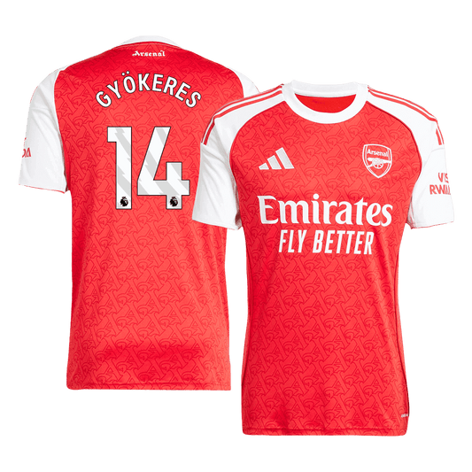GYÖKERES #14 Arsenal Otthoni Soccer Mez 2025/26 Piros