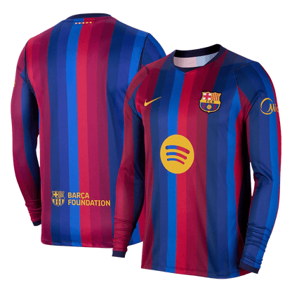 Barcelona Hazai Hosszú Ujjú Mez 2026/27 Piros&Kék