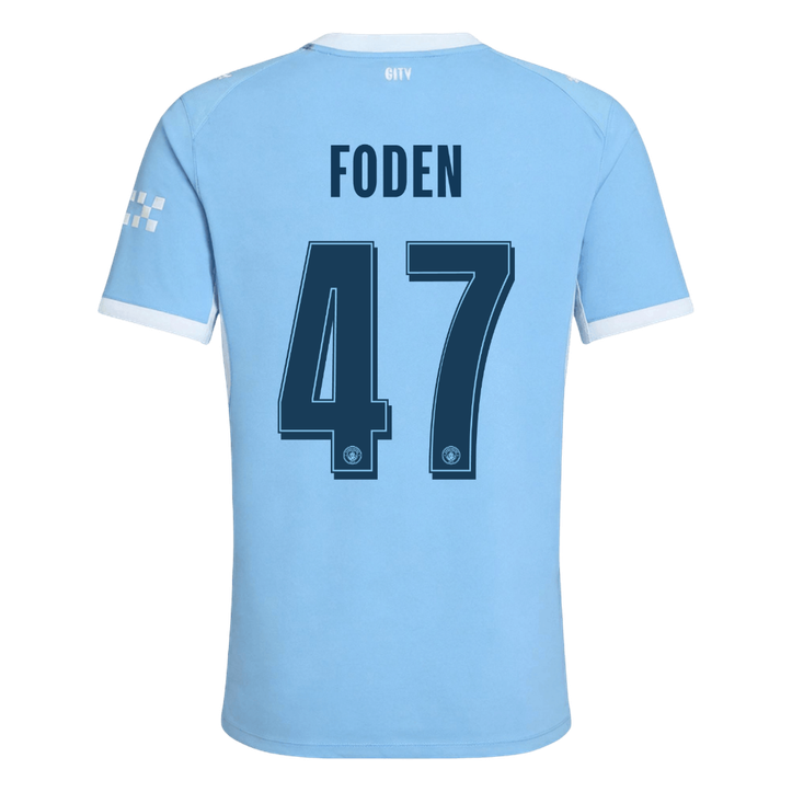 FODEN #47 Manchester City Játékos Verzió Hazai Mez 2026/27 Kék - UCL
