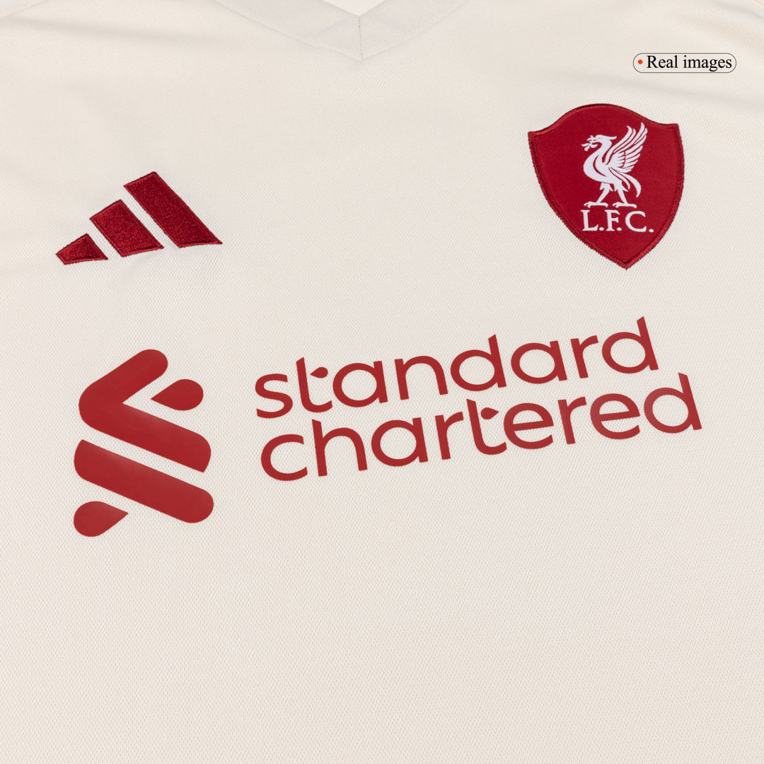 SZOBOSZLAI #8 Liverpool Idegenbeli Mez 2025/26 Fehér
