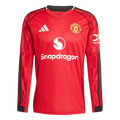 Manchester United Otthon Hosszú Ujjú Soccer Mez 2025/26 Piros