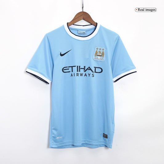 Manchester City Otthon Retro Futball Mez 2013/14 Kék 2025/26