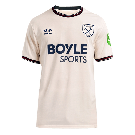 West Ham United Idegen 2025/26 Fehér futball mez
