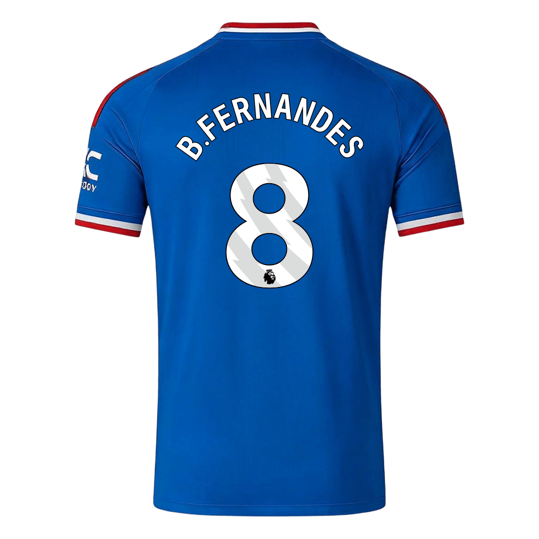 B. FERNANDES #8 Manchester United Idegenbeli Mez 2026/27 Kék