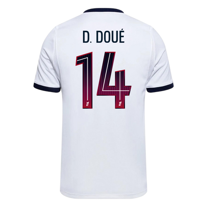 D. DOUÉ #14 PSG Idegenbeli Mez 2026/27 Fehér