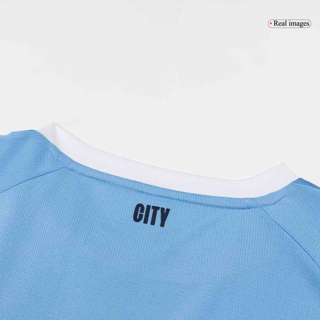 DE BRUYNE #17 Manchester City Otthoni Futball Mez 2025/26 Kék