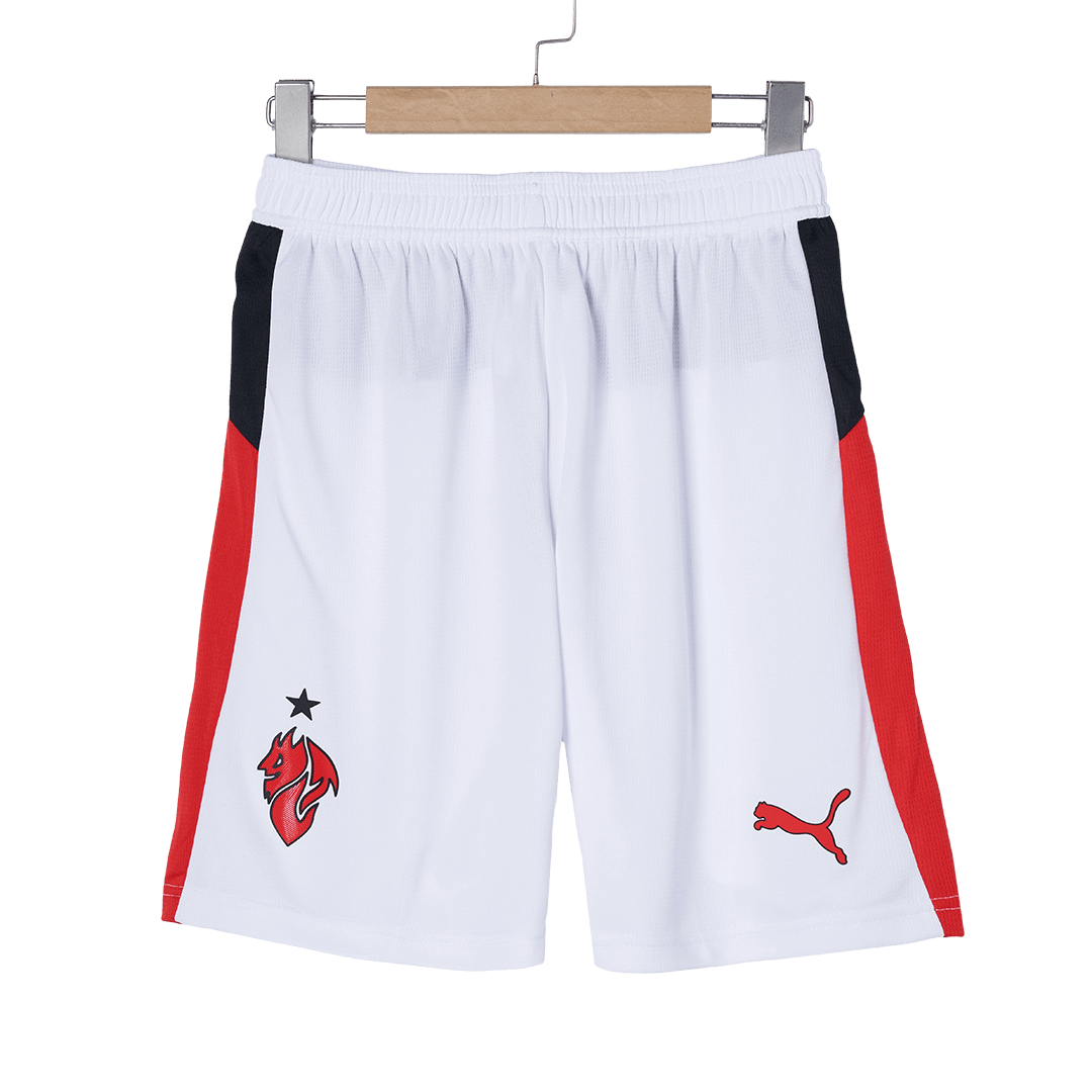 AC Milan Idegenbeli Mez Szett (Mez+Nadrág+Zokni) 2025/26 Fehér