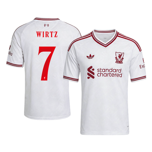 WIRTZ #7 Liverpool Idegenbeli Mez 2026/27 Fehér