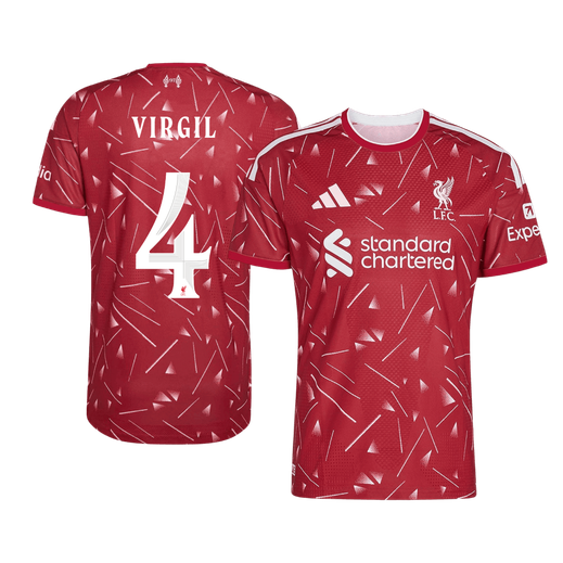 VIRGIL #4 Liverpool Játékos Verzió Hazai Mez 2026/27 Piros - UCL