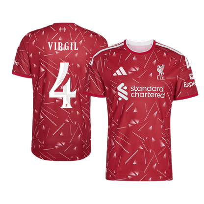 VIRGIL #4 Liverpool Játékos Verzió Hazai Mez 2026/27 Piros - UCL