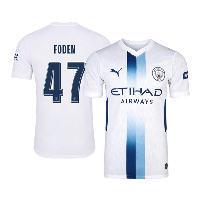 FODEN #47 Manchester City Játékos Verzió Harmadik Mez 2026/27 Fehér - UCL