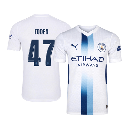 FODEN #47 Manchester City Játékos Verzió Harmadik Mez 2026/27 Fehér - UCL