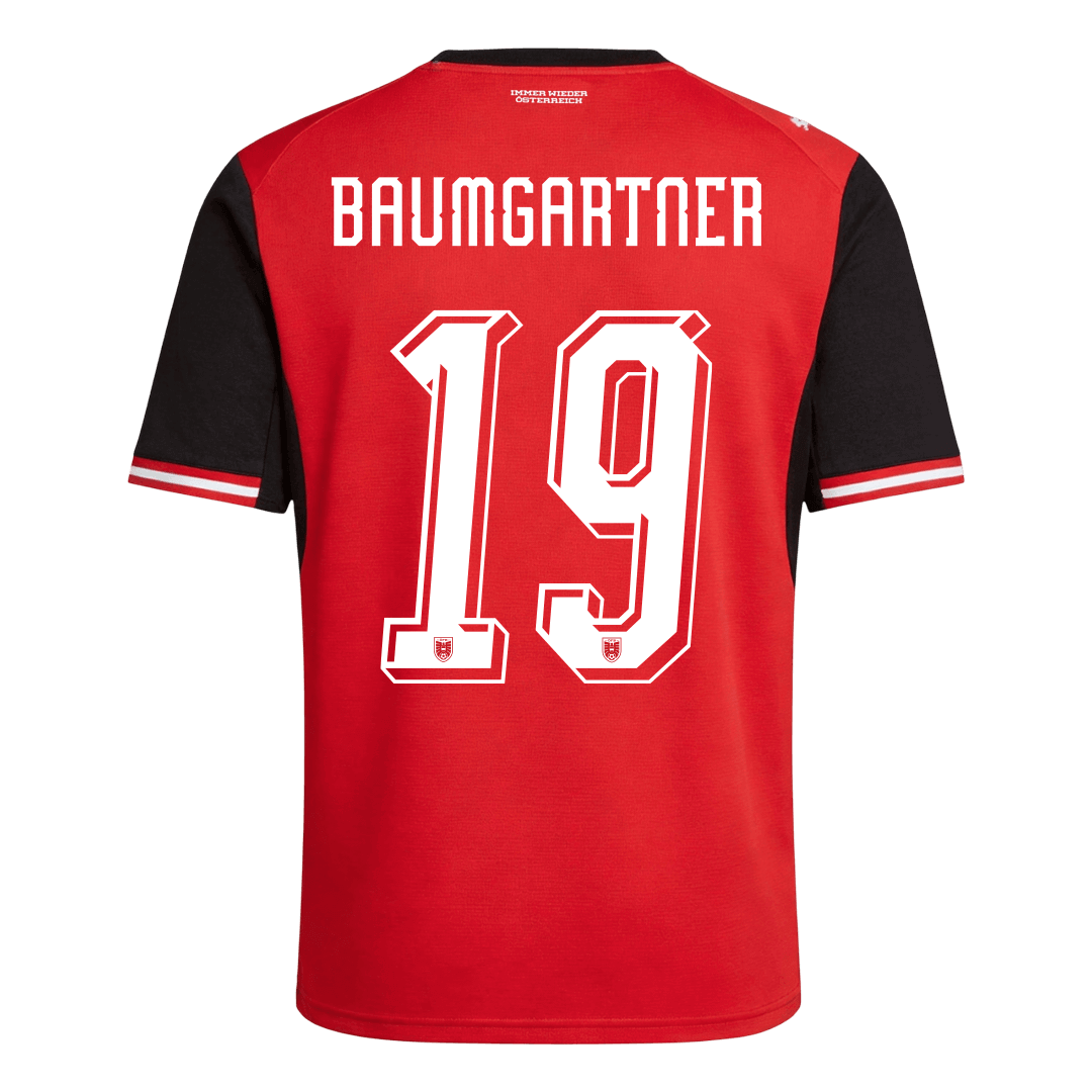 BAUMGARTNER #19 Ausztria Hazai Mez Világbajnoki 2026 Piros