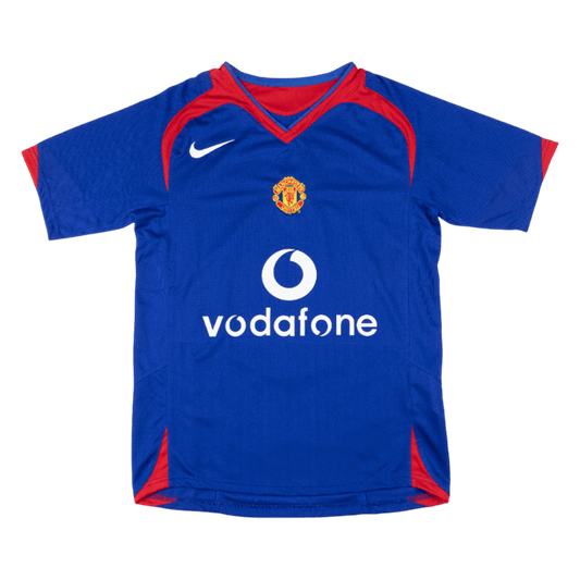 Manchester United Idegenbeli Retro Futball Mez 2005/06 Kék 2025/26