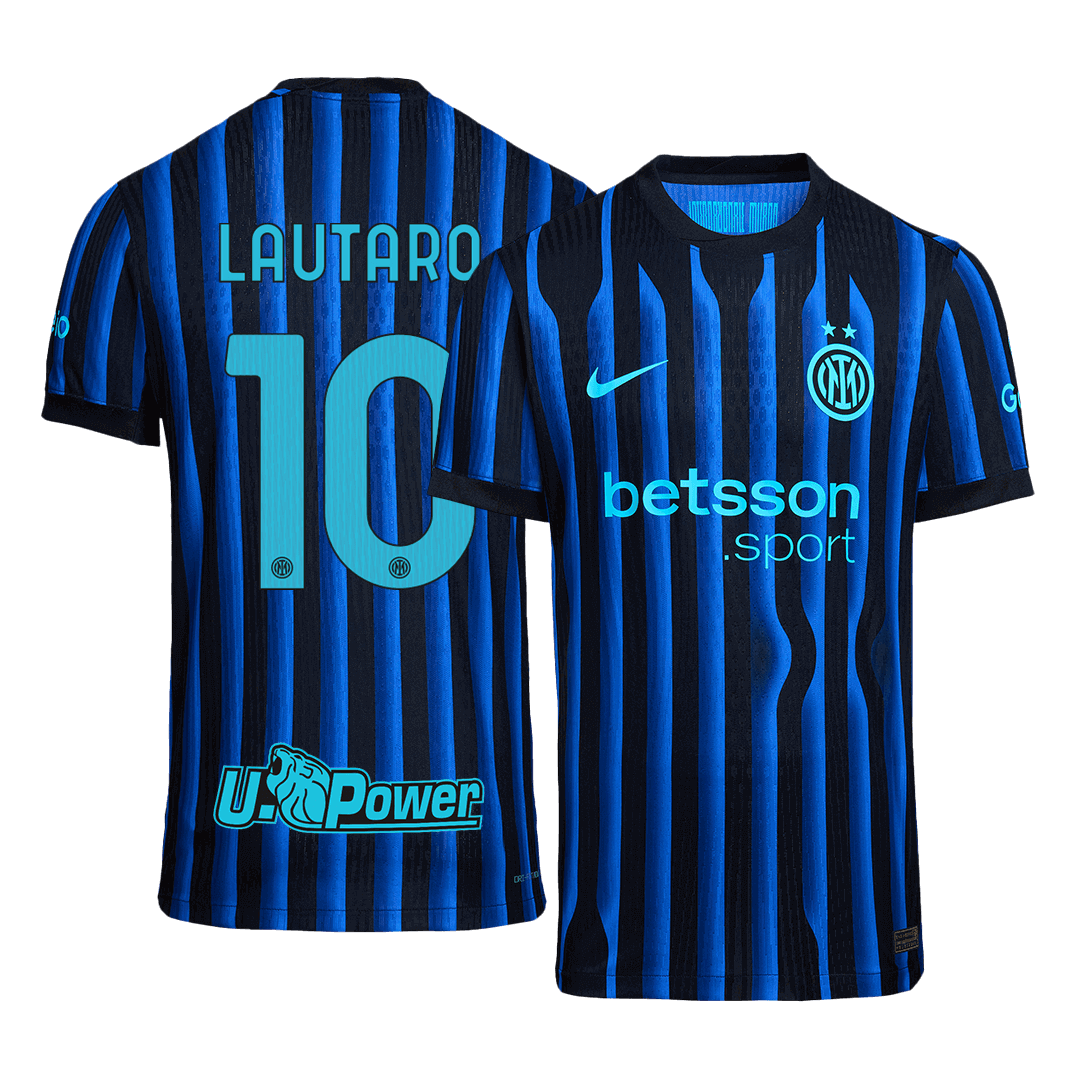 LAUTARO #10 Játékos Inter Milan Otthon Soccer Mez 2025/26 Kék&Fekete