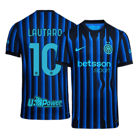 LAUTARO #10 Játékos Inter Milan Otthon Soccer Mez 2025/26 Kék&Fekete