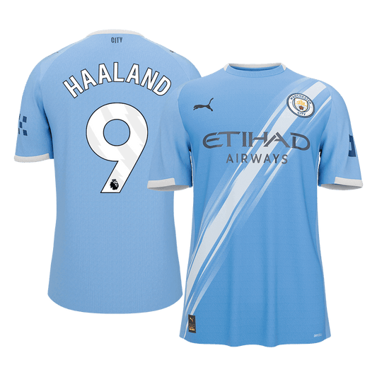 HAALAND #9 Manchester City Otthoni Futball Mez 2025/26 Kék