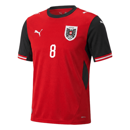 ALABA #8 Ausztria Hazai Mez Világbajnoki 2026 Piros